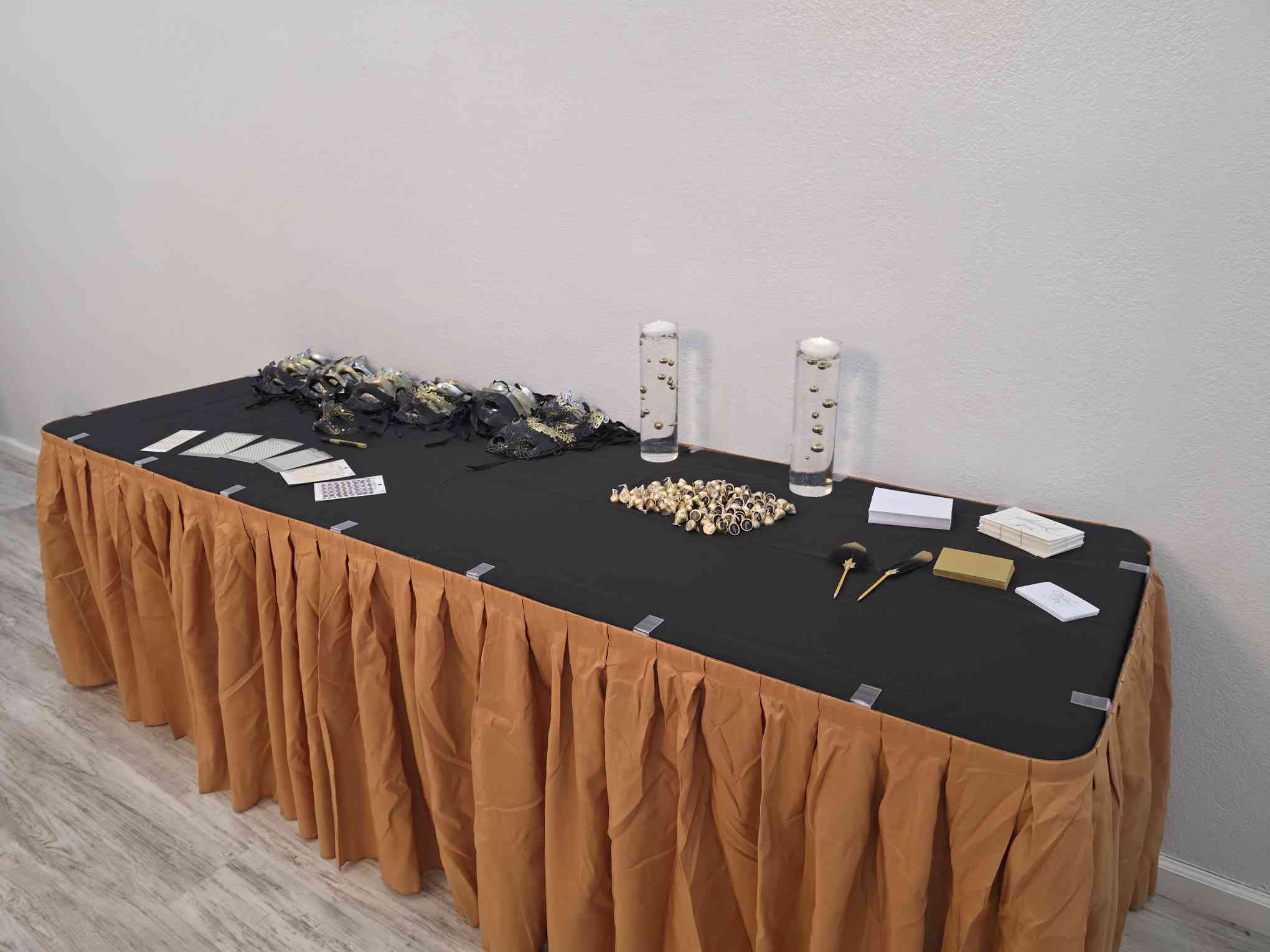 Room layout with draped wall at Event Palace